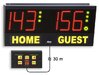 Volleyball scoreboard, Electronic scoreboard with only keys on console for volleyball game